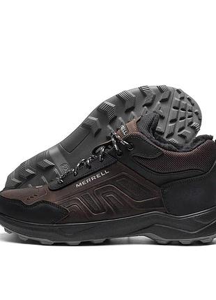 Ботинки зимние merrell цвет коричневый/черный