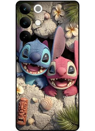 Силіконовий бампер чохол для realme c85 pro стіч stitch
