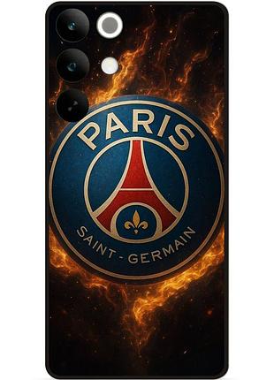 Силіконовий чохол бампер для realme c85 pro з малюнком psg псж
