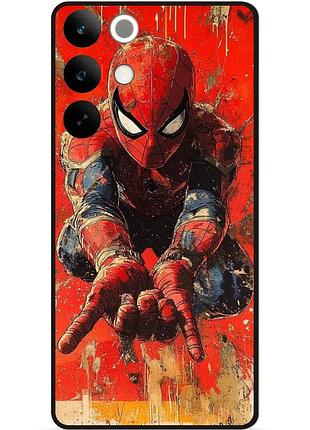 Силіконовий чохол бампер для realme c85 pro з малюнком spider man людина-павук