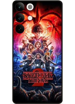 Силіконовий бампер чохол для realme c85 pro з картинкою дивні дива stranger things