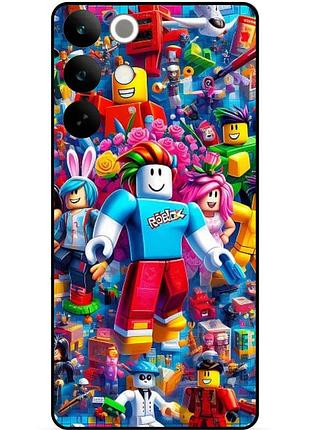 Силіконовий чохол бампер для realme c85 pro з малюнком роблокс roblox