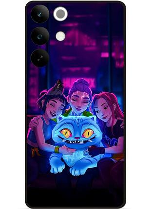 Силіконовий чохол бампер для realme c85 pro з малюнком demon hunters k-pop