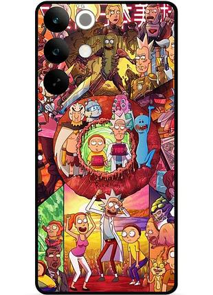 Силіконовий чохол бампер для realme c85 pro з малюнком rick and morty рік і морті