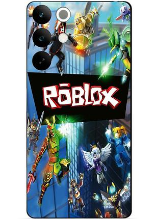 Силіконовий чохол бампер для realme c85 pro з картинкою roblox роблокс