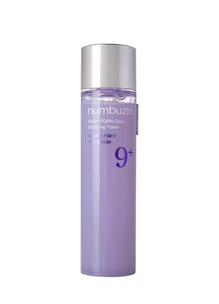 Тонер із pdrn, nad і пептидами numbuzin no.9 nad+ pdrn glow boosting toner