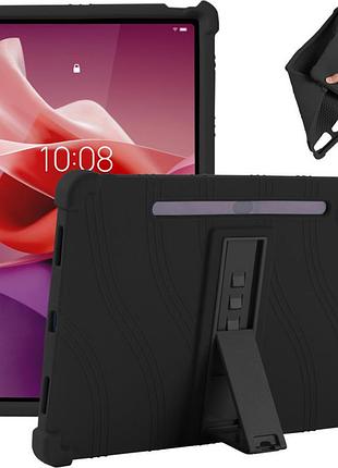 Противоударный силиконовый чехол для планшета lenovo tab p12 12.7' (xiaoxin pad pro 2023) tb-370 fu tb-371 fc tb-372 fc