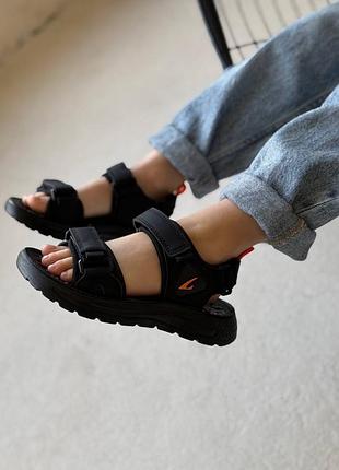 Босоножки 126, р.32,33,34,35,36,37, эко-кожа, черный