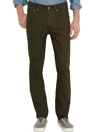 Чоловічі джинси levi's stretch, 511™ slim, темно-зелений,р.28x32