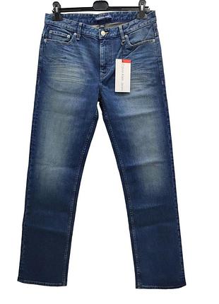 Чоловічі джинси calvin klein jeans прямі, синього кольору, розмір w30/l30