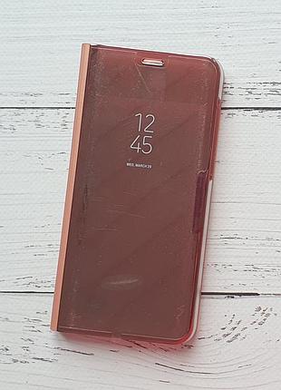 Чохол-книжа для huawei mate 10 lite (rne-l21) пластиковий, рожевий