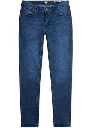 Мужские джинсы dkny skinny fit - темно-синие стрейч-джинсы premium w32/l32