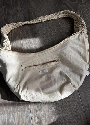 Сумка arket rounded straw bag 9