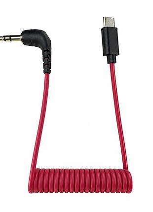 Кабель переходник trs 3.5 мм на usb type-c для микрофона rode videomic wireless go смартфонов android iphone ipad usb-c