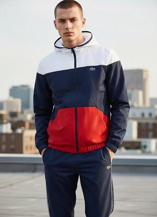 Чоловічий спортивний костюм lacoste sport з легким кольоровим блоком