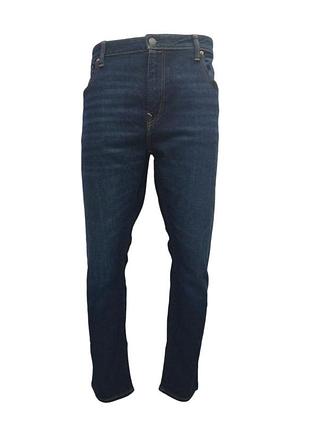 Мужские зауженные джинсы american eagle с высокой посадкой, темно синие, w42/ll32
