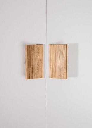 Деревянная мебельная ручка-планка из дуба plank 100 мм, дуб, межцентровое расстояние 64 мм