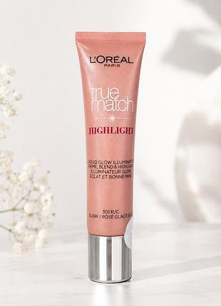 L’oréal paris true match highlight 301.r/c rose glacé glow хайлайтер 30 мл