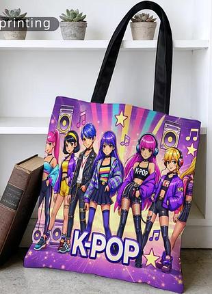 Сумка-шоппер 2д k-pop 3