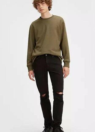Чоловічі джинси levi's stretch, 511™ slim, чорний,р.32x34