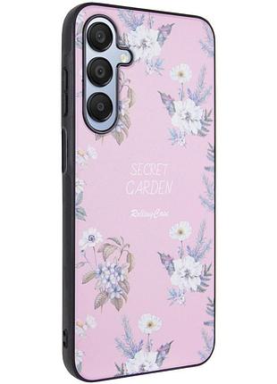 Tpu+pc чехол secret garden для samsung galaxy a25 5g pink