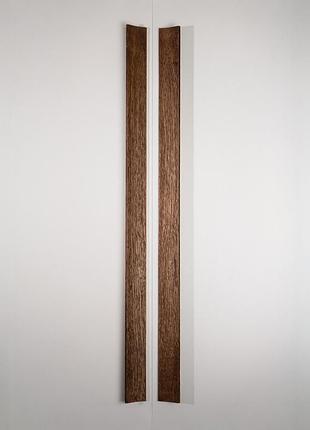 Деревянная мебельная ручка-планка из дуба plank 1500 мм, палисандр, межцентровое расстояние 1440 мм