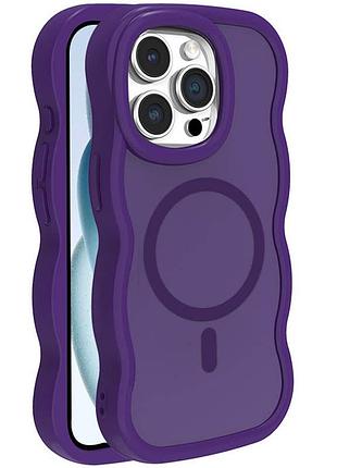 Чехол tpu+pc undine with magsafe для apple iphone 12 pro / 12 (6.1") purple
