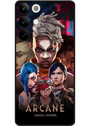 Силіконовий бампер чохол для realme c85 pro arcane аркейн
