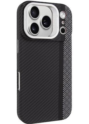Чохол tpu pixel craft з magsafe для iphone 17 pro (айфон 17 про) carbon line
