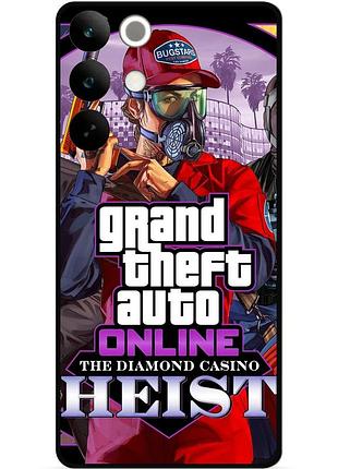 Силіконовий бампер чохол для realme c85 pro з малюнком gta гта