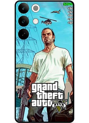 Силіконовий бампер чохол для realme c85 pro з малюнком gta гта