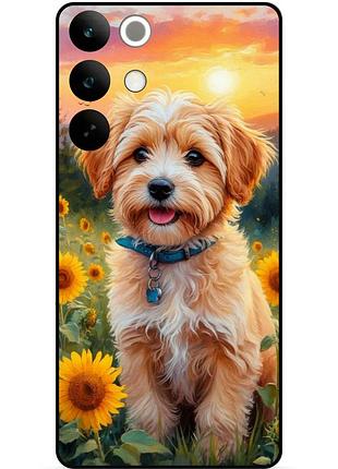 Силіконовий бампер чохол для realme c85 pro з малюнком песик цуценя