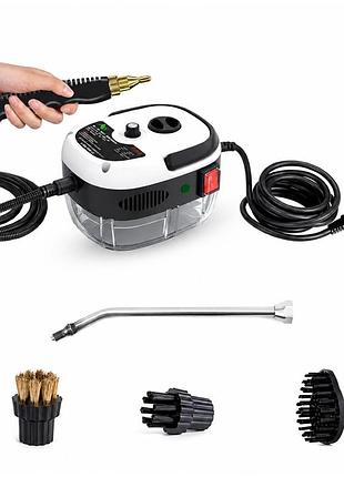 Пароочиститель универсальный steam cleaner ручной отпариватель с насадками для уборки и дезинфекции