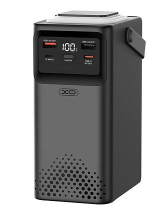 Универсальная мобильная батарея power bank xo pr287 pd20w+qc22.5w four cables + lighting fast charging 800000mah черный