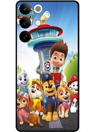 Силіконовий чохол бампер для realme c85 pro з малюнком щенячий патруль