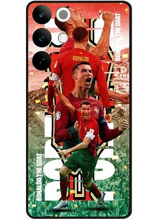 Силіконовий чохол бампер для realme c85 pro з малюнком ronaldo португалія роналдо