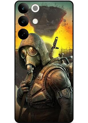 Силіконовий бампер чохол для realme c85 pro з малюнком stalker сталкер