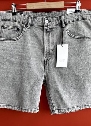 Zara оригинал мужские джинсовые шорты размер 34