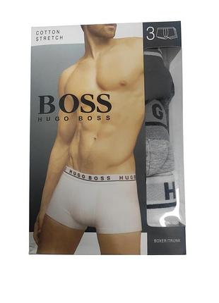 Набір чоловічих трусів. труси - боксери boss trunk 3p co/el (3 шт.), розмір xl