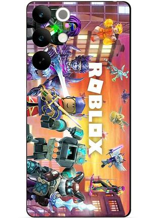 Силіконовий чохол бампер для realme c85 pro з картинкою роблокс roblox