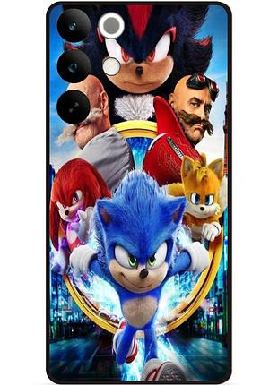 Силіконовий бампер чохол для realme c85 pro з малюнком соник sonik