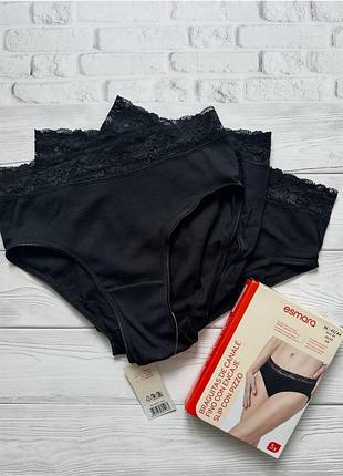 👙130грн/шт або 375грн набір 3шт👙 m (40/42eur) 
будуть на стегна 102-107см
esmara чорні сліпи, мереживний поясок