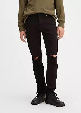 Чоловічі джинси levi's stretch, 511™ slim, чорний,р.32x30