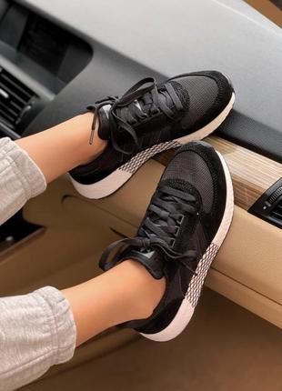 Кроссовки adidas marathon черные с белой подошвой8 фото