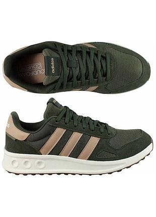 Чоловічі кросівки adidas для бігу, з устілкою cloudfoam, зелені, розмір 44.5 (довжина устілки 275 мм)