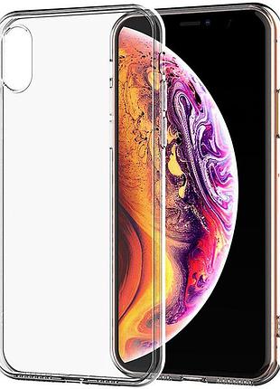 Чохол tpu 1.5 мм ultra slim для apple iphone x / iphone xs, прозорий (transparent)