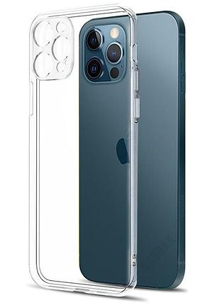 Чохол tpu transparent 1.5 мм із захистом камери для iphone 15 pro, прозорий захисний кейс безбарвний