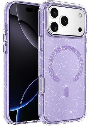 Чохол tpu eclipse sparkle (magfit) для apple iphone 17 pro max стильний захисний кейс з мерехтливим ефектом sparkle та підтримкою