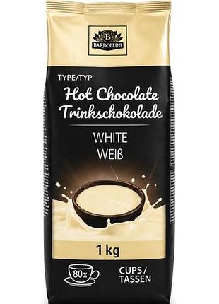 Гарячий шоколад bardollini white chocolate 1 кг