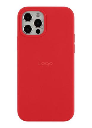 Чехол silicone case full size (aa) для iphone 12 pro max (техпак) 14.red
